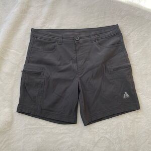 Eddie Bauer First Ascent Cargo Hiking Shorts Charcoal Gray Size 12 Gorpcore